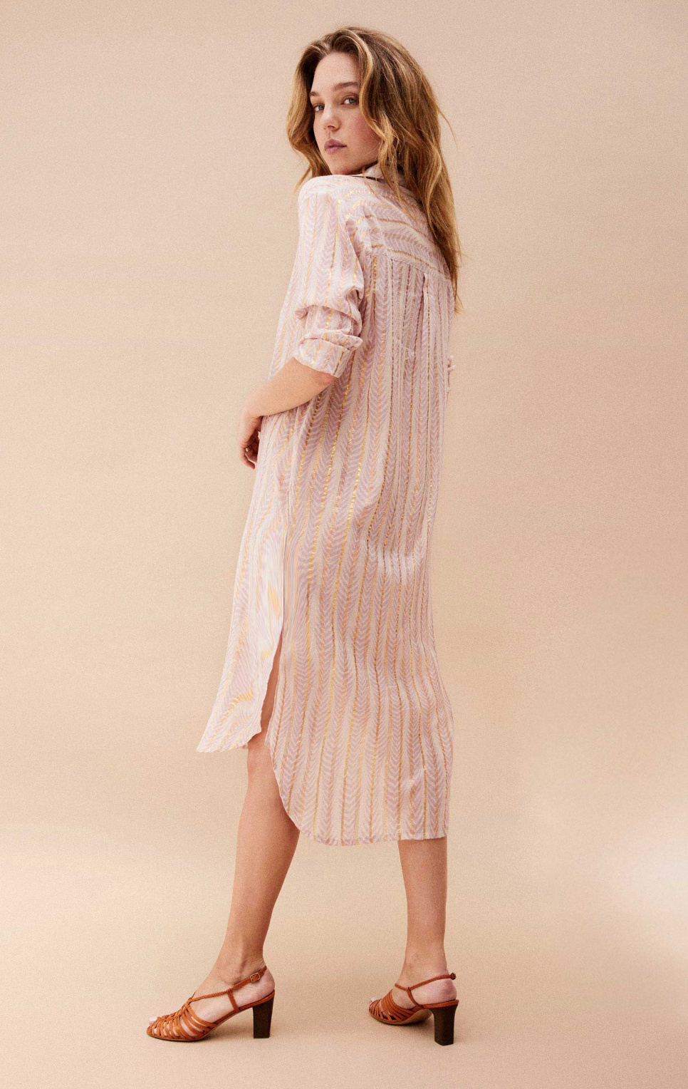 Shirt dress Pia Nude | Wild