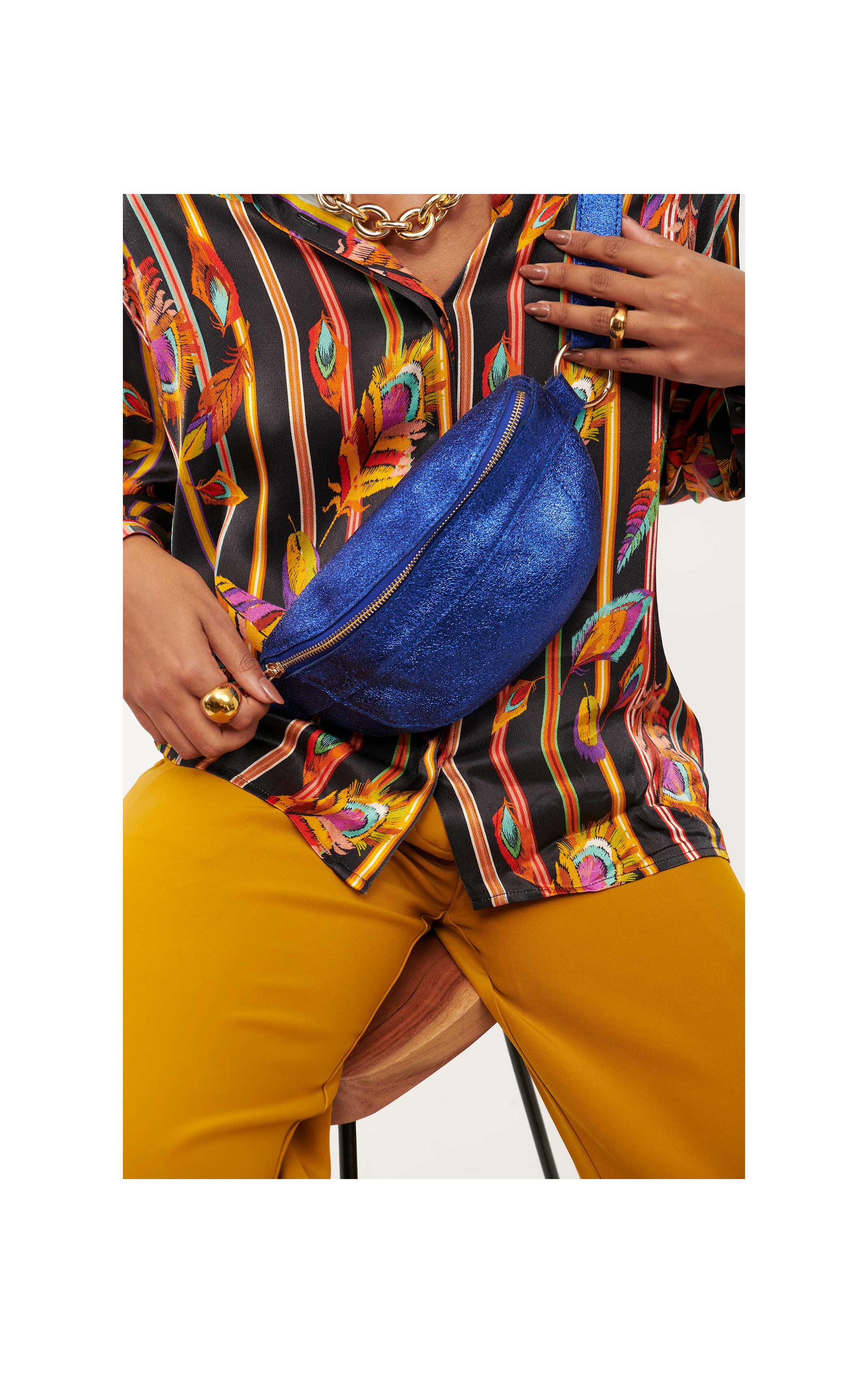 Sac Banane Bleu Électrique