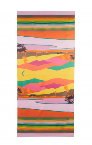 Foulard Homme Soie Paisley Café | Foulard Poncho