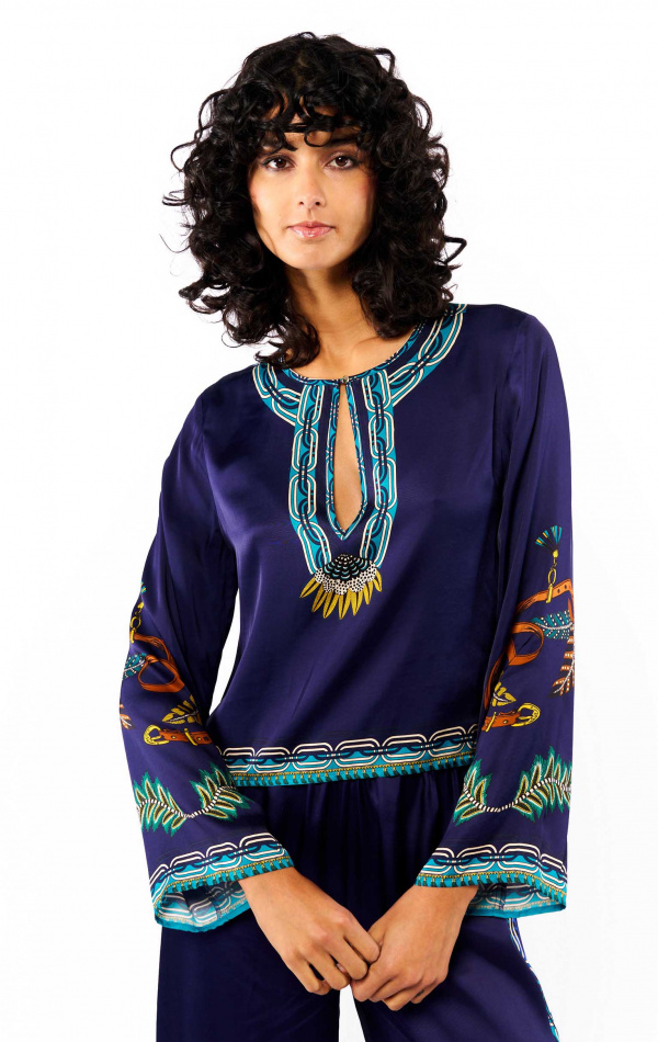 Blouse Noah Bleu