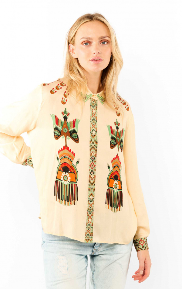 Chemise Bonaventure Nouveau Western Beige