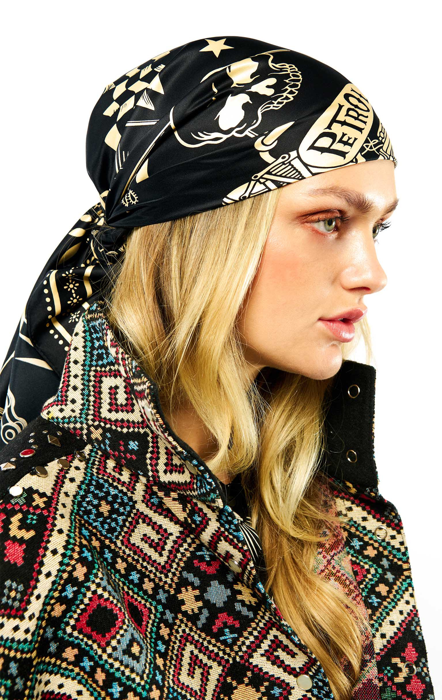 Foulard Medium Bandana Noir Foulard Medium Bandana Noir