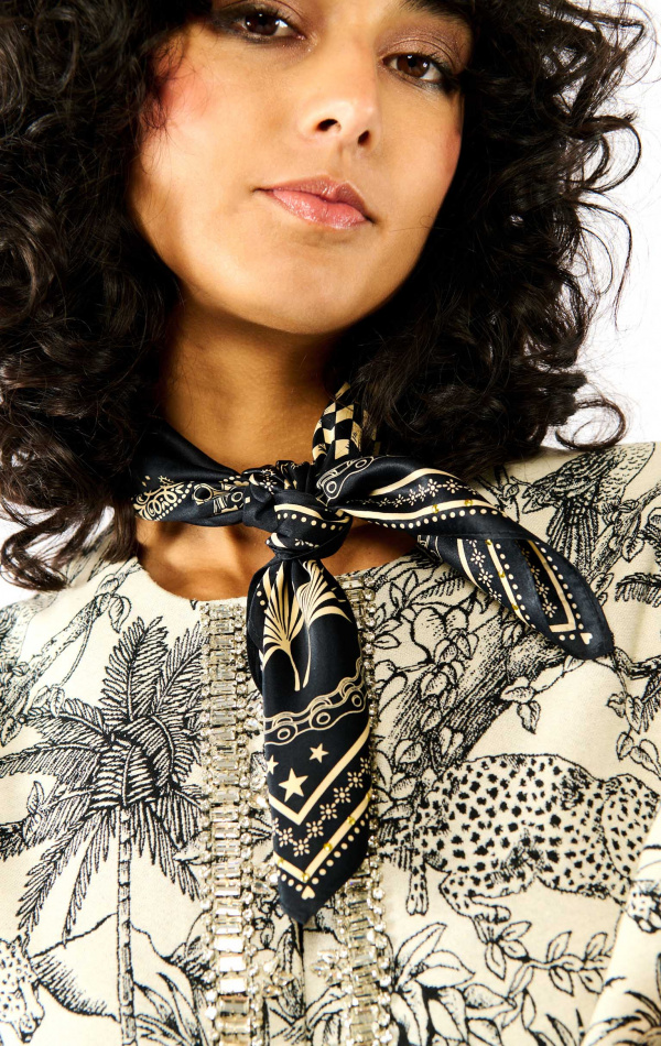Mini Foulard Bandana Noir
