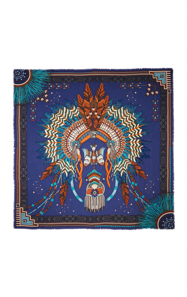Foulard Nouveau Western Bleu