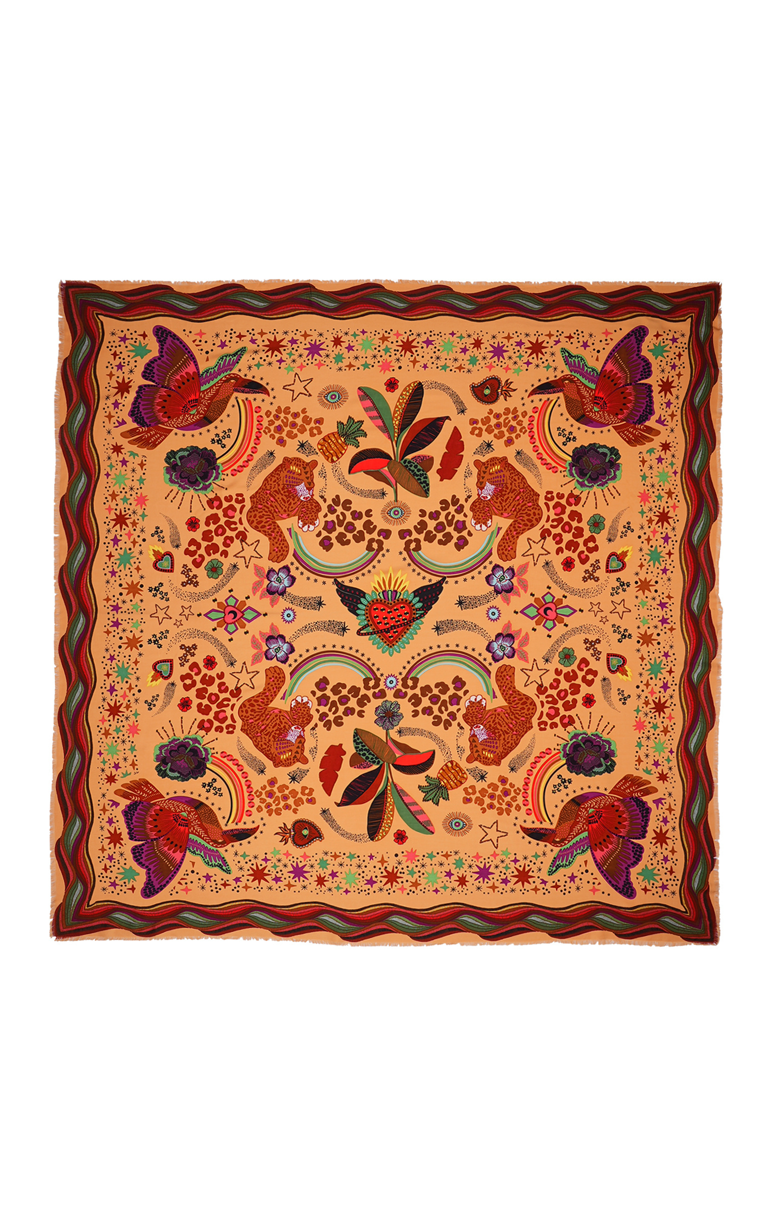 Foulard Crazy World Beige Foulard Crazy World Beige