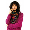 Foulard Medium Crazy World Noir