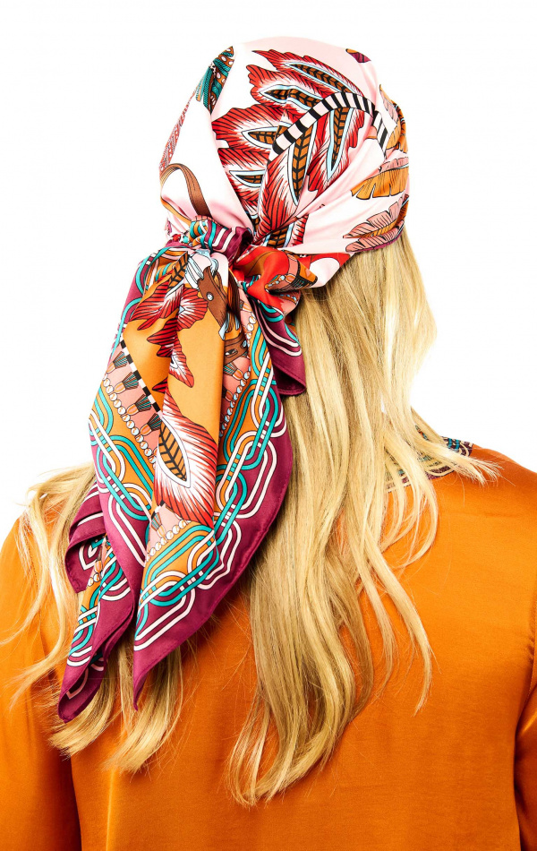 Foulard Medium Pony Pony Rose