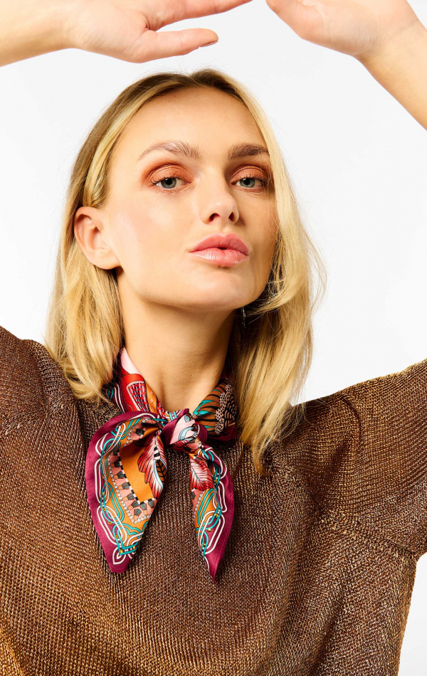 Mini Foulard Pony Pony Rose