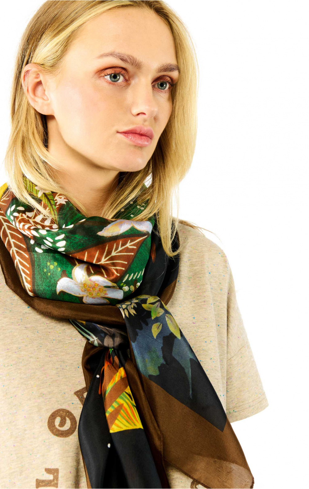 Foulard Winter Jungle Kaki