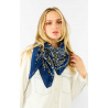 Foulard Medium Paisley Bleu
