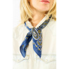 Mini Foulard Paisley Bleu