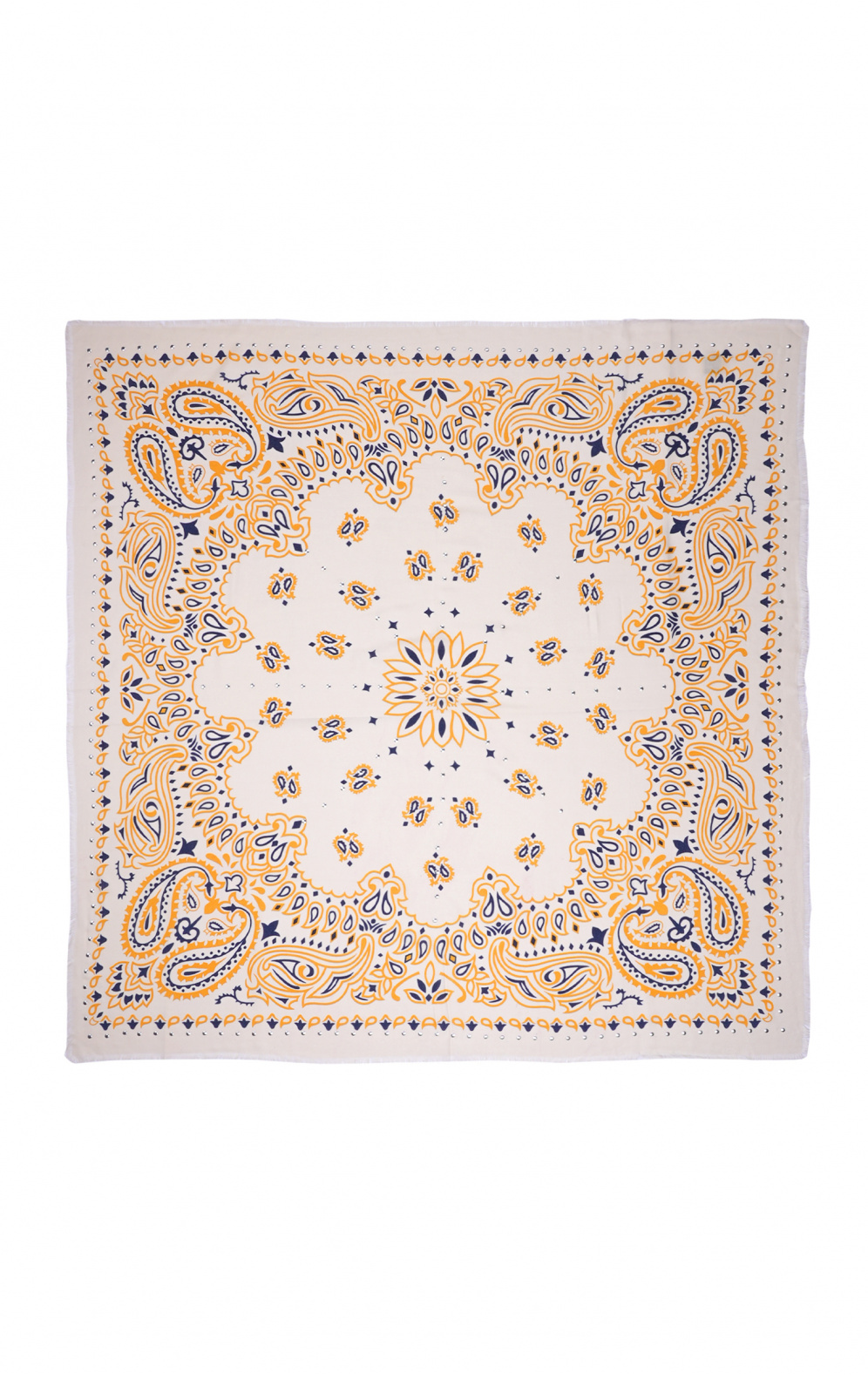Foulard Paisley Blanc