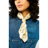 Mini Foulard Paisley Blanc