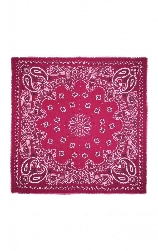 Foulard Paisley Bordeaux