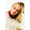 Mini Foulard Paisley Bordeaux