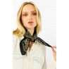 Mini Foulard Paisley Noir