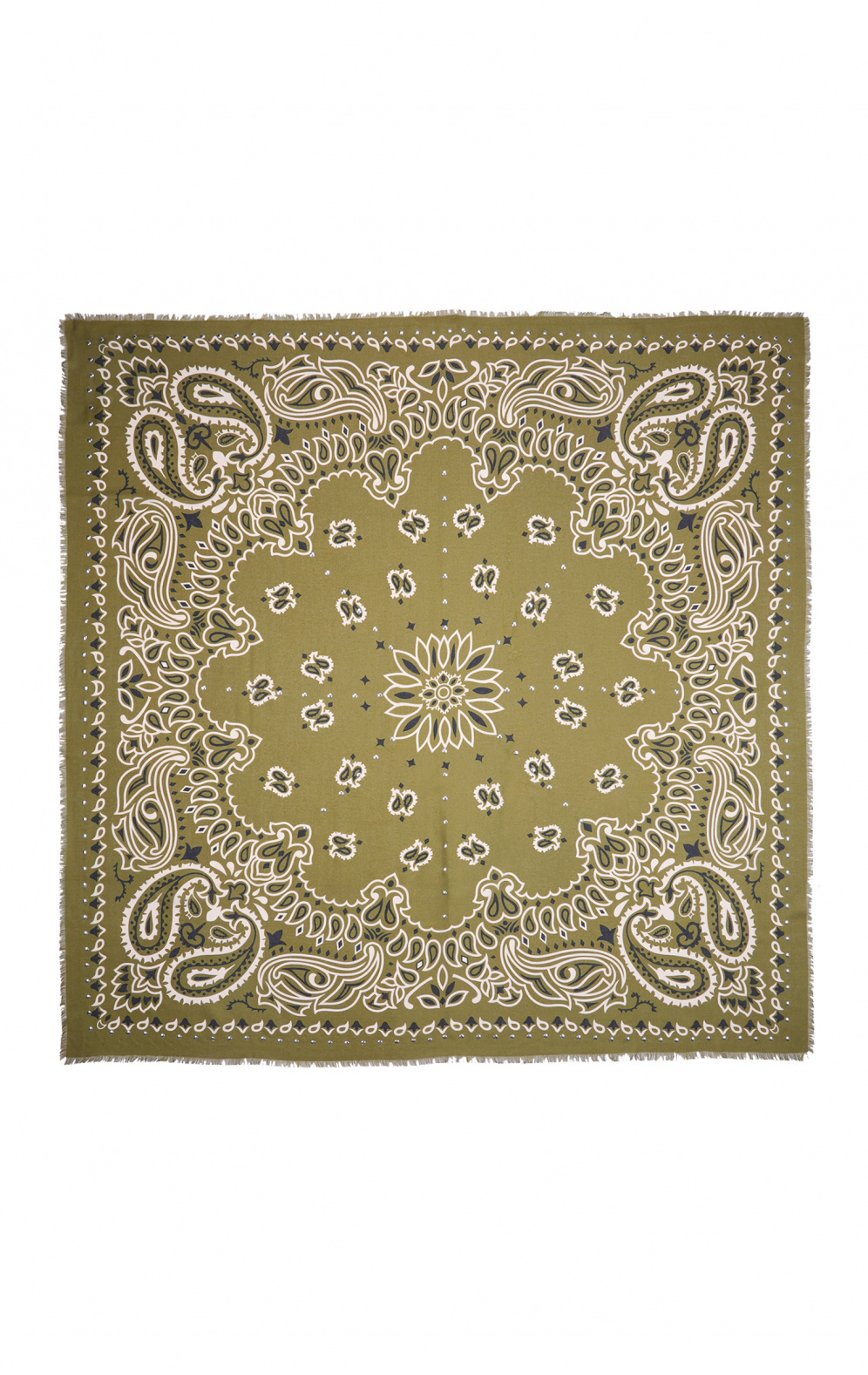 Foulard Paisley Kaki