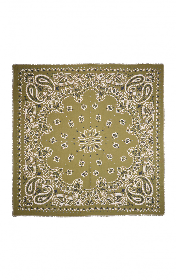 Foulard Paisley Kaki