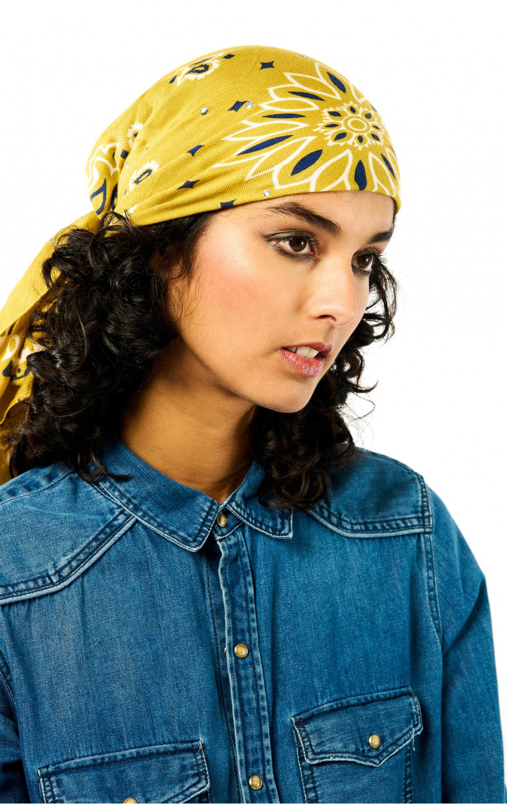 Foulard Medium Paisley Camel