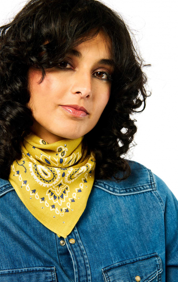 Mini Foulard Paisley Camel