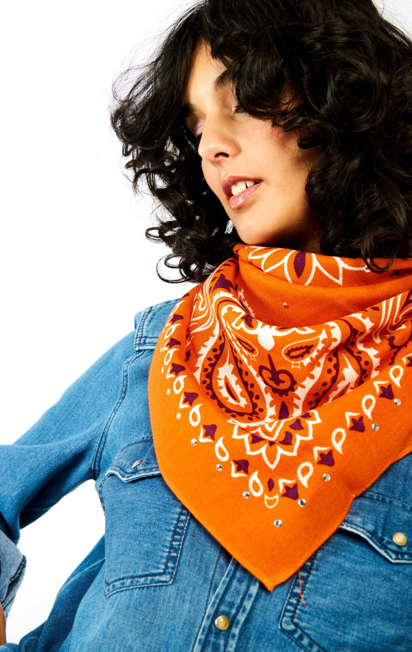 Foulard Medium Paisley Terre