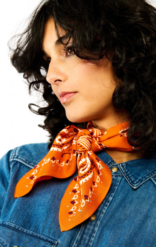 Mini Foulard Paisley Terre