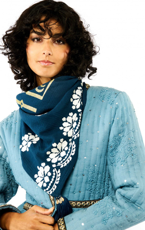 Foulard Ocampo Bleu