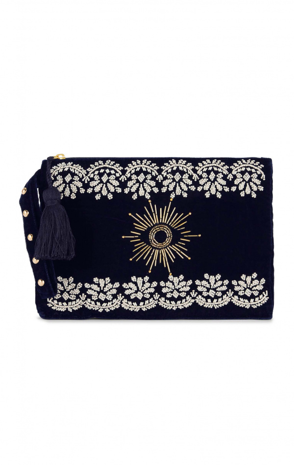 Sac pochette Manzanillo Bleu
