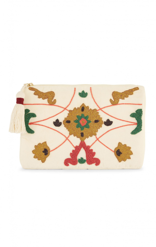 Sac pochette Maripa Ecru