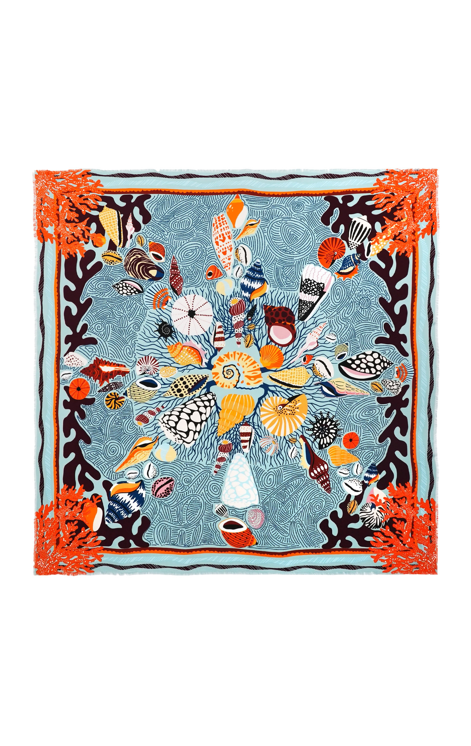 Foulard Coral Bleu