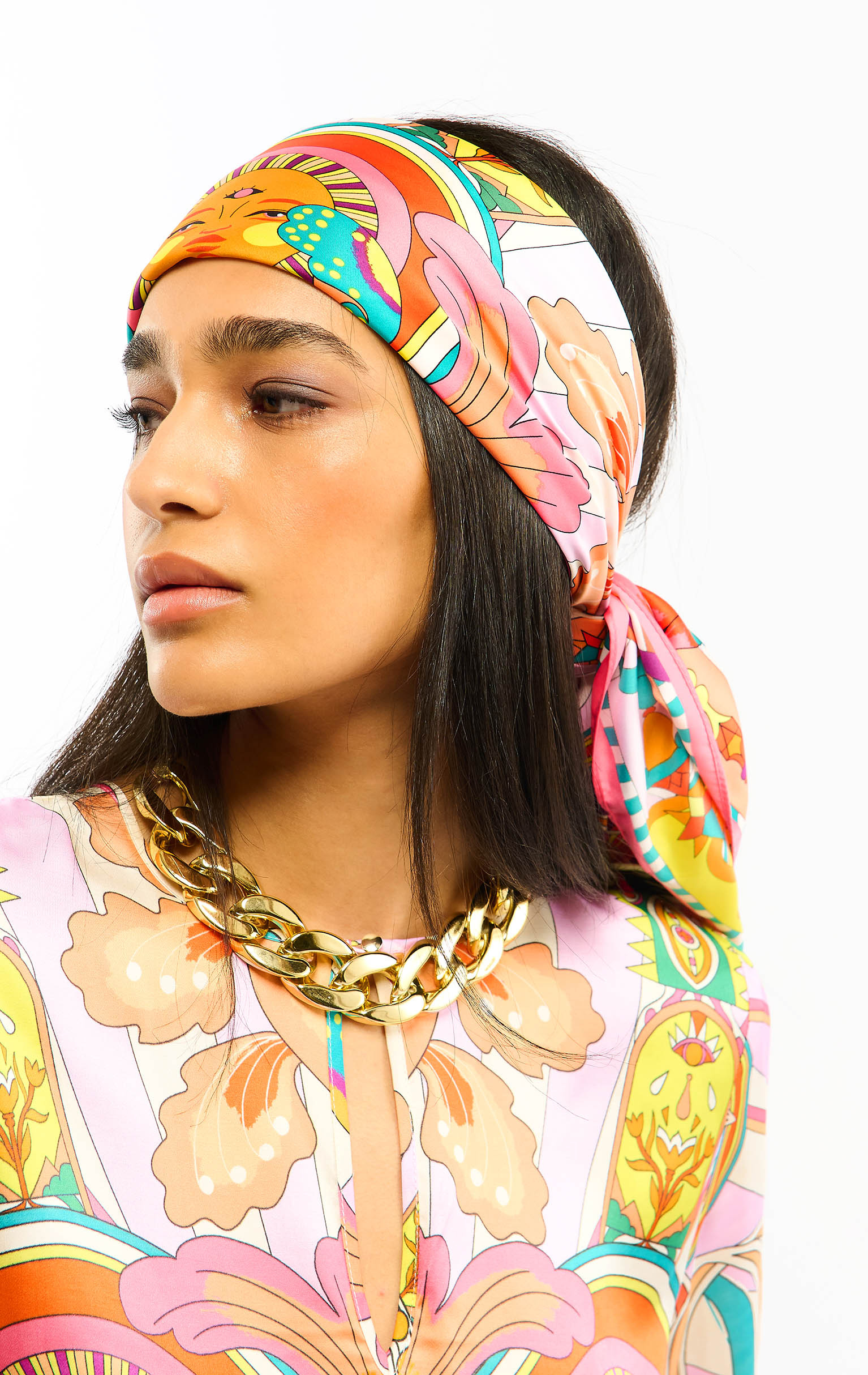 Foulard Medium Enchantered Rose