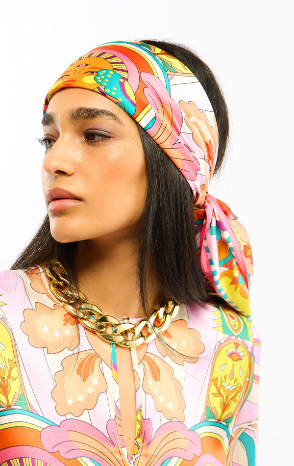 Foulard Medium Enchantered Rose