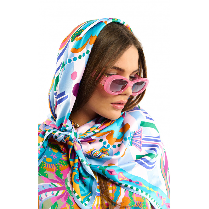 Enchanting Headscarf FOSSIL Enchanted Leaves Viscose – Niswa Fashion main image 4