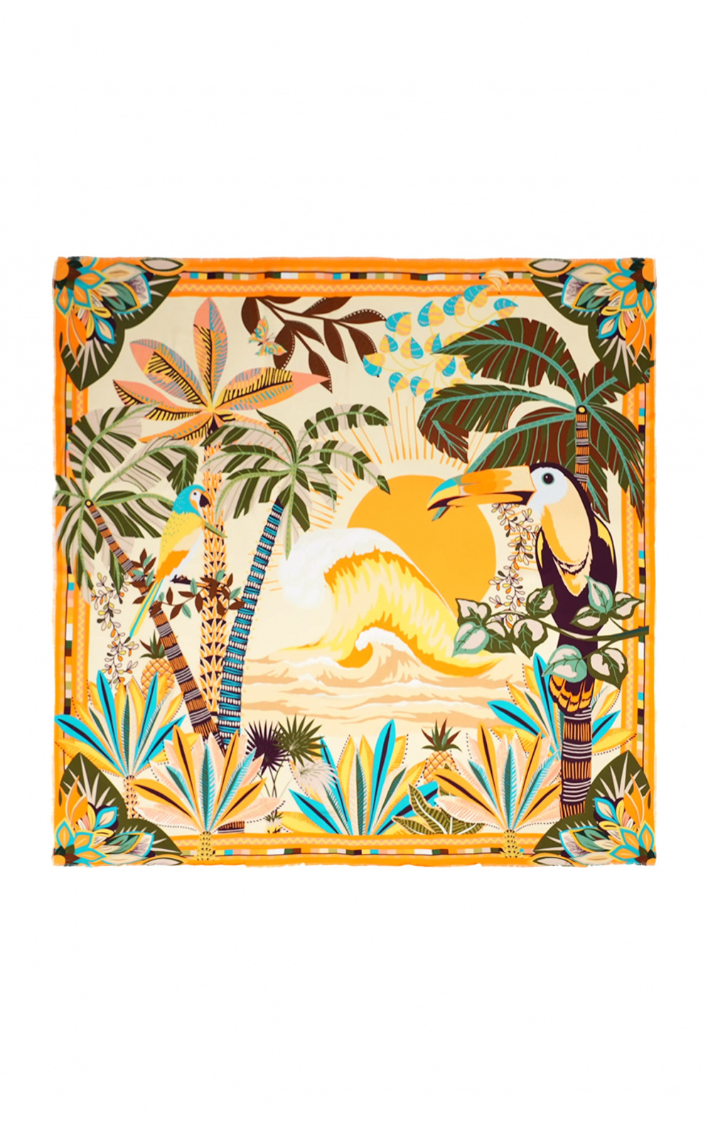 Foulard Hawaï Jaune