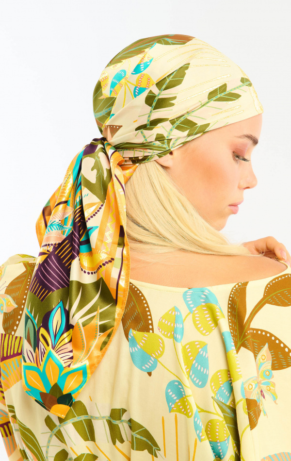 Foulard Medium Hawaï Jaune