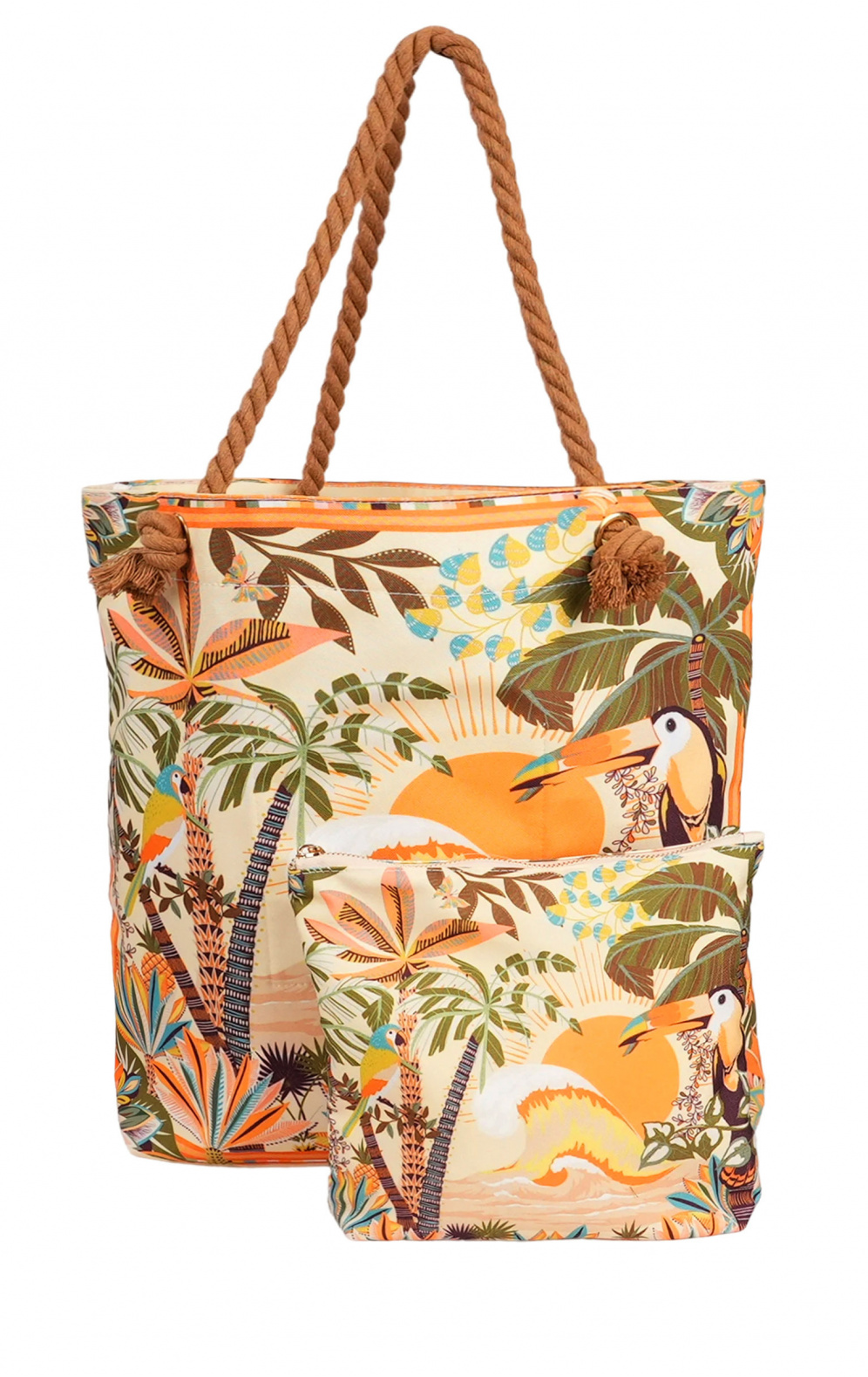 Ensemble sac + pochette Dolce Jaune