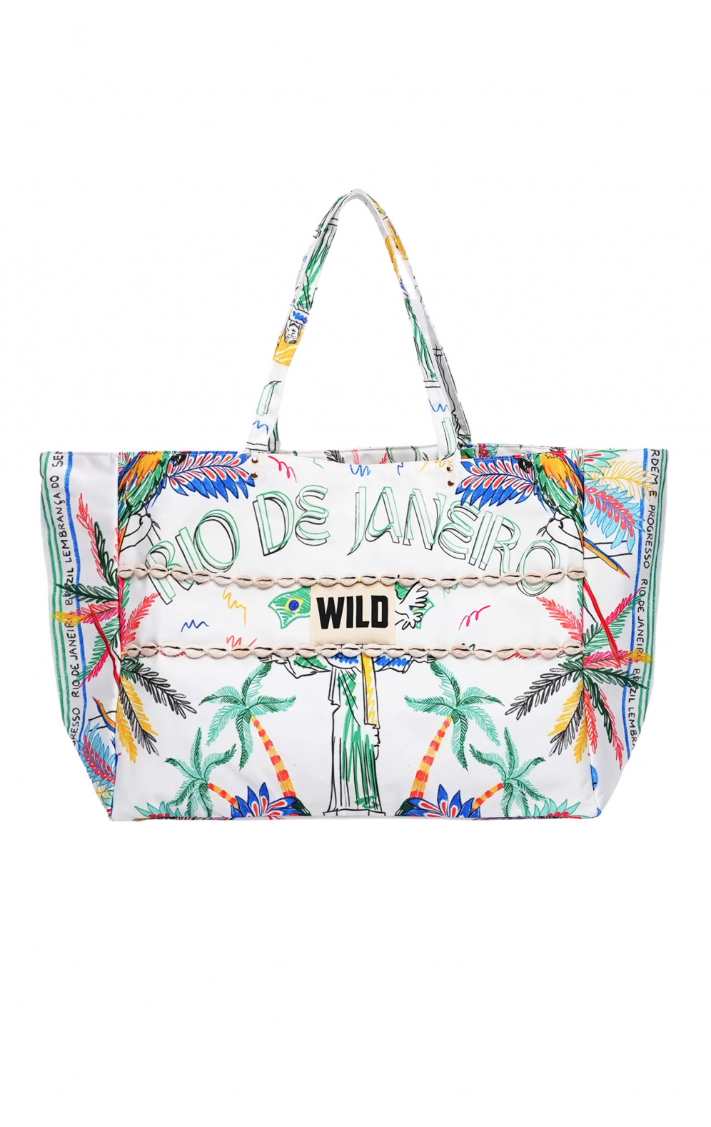 Sac cabas Raphia Blanc