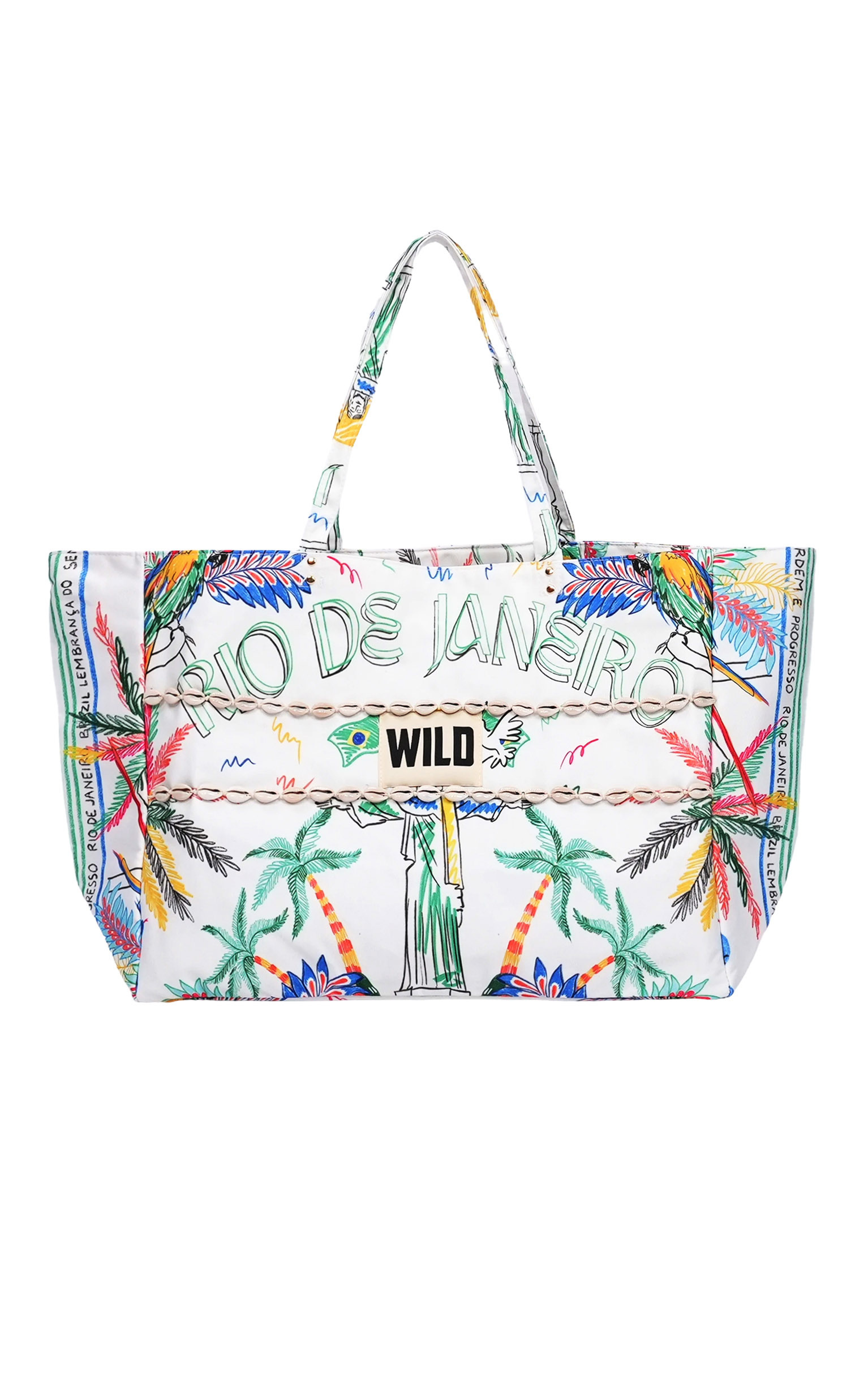 Sac cabas Raphia Blanc