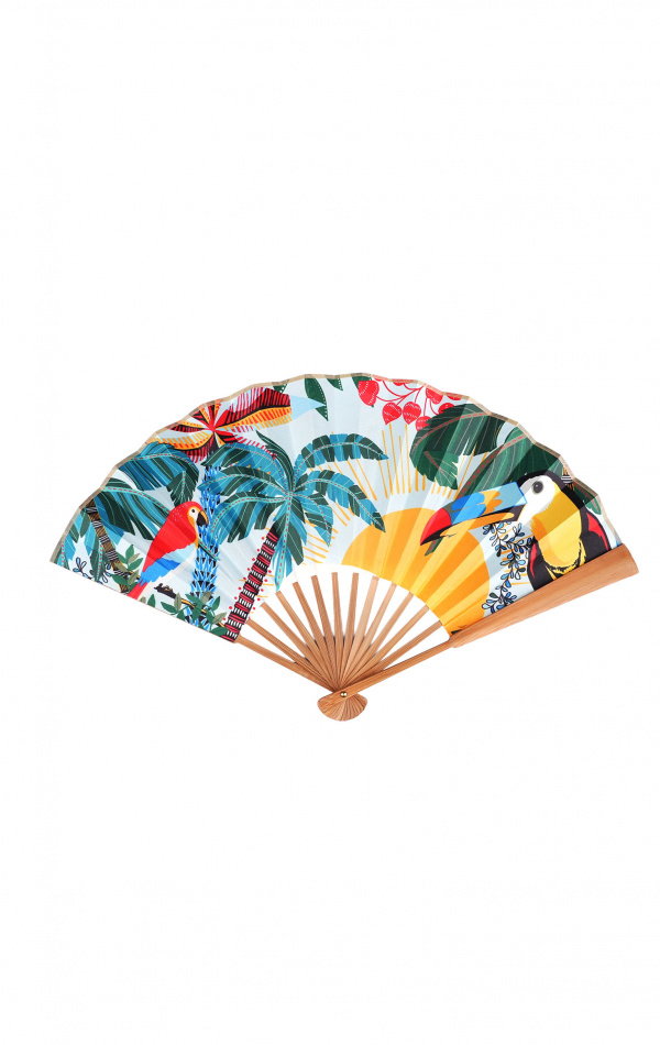 Éventail Fanfun Hawaï Bleu