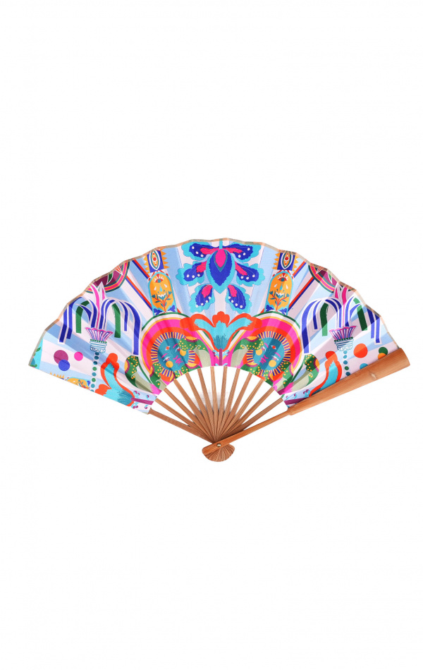 Éventail Fanfun Enchantered Bleu