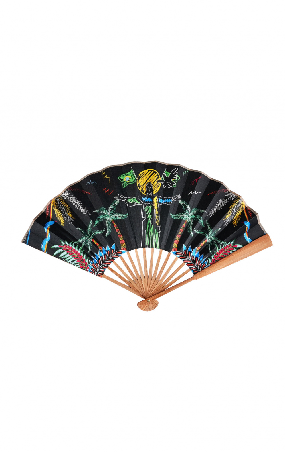 Éventail Fanfun Bahia Noir