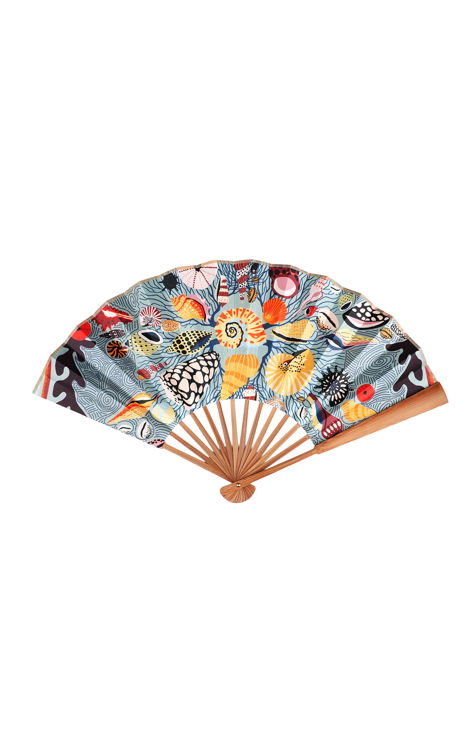 Éventail Fanfun Coral Bleu