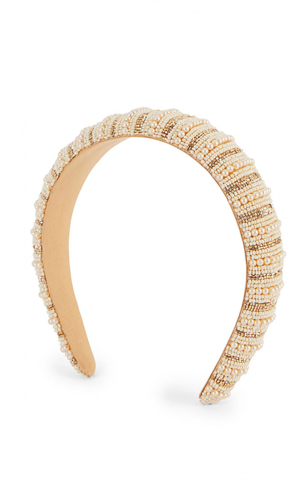 Serre-tête Pearly Blanc