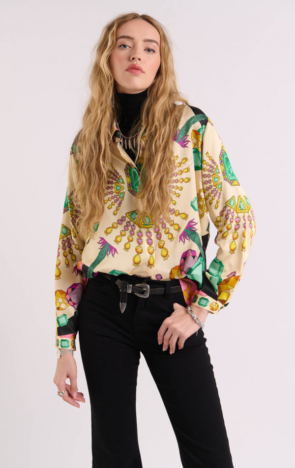 Chemise Bonaventure Diamonds Verte