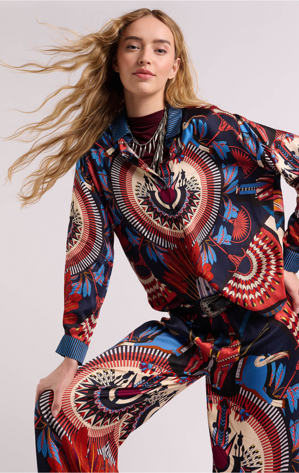 Chemise Bonaventure Machu Pichu Bleue