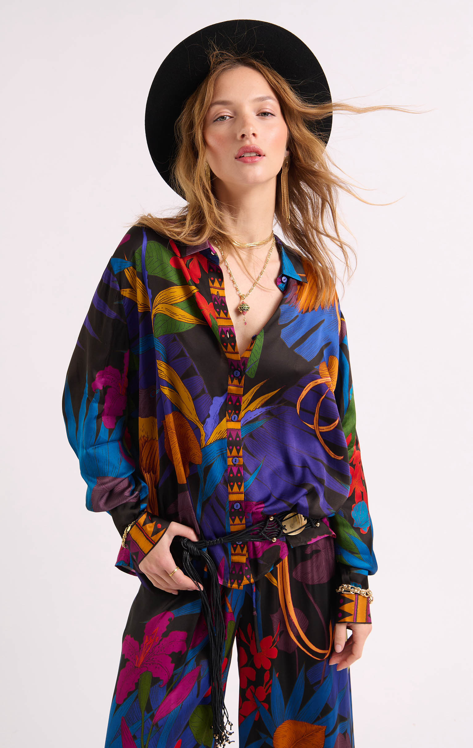 Chemise Bonaventure Petal Noire