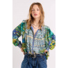 Chemise Meiline Jardin Bleue