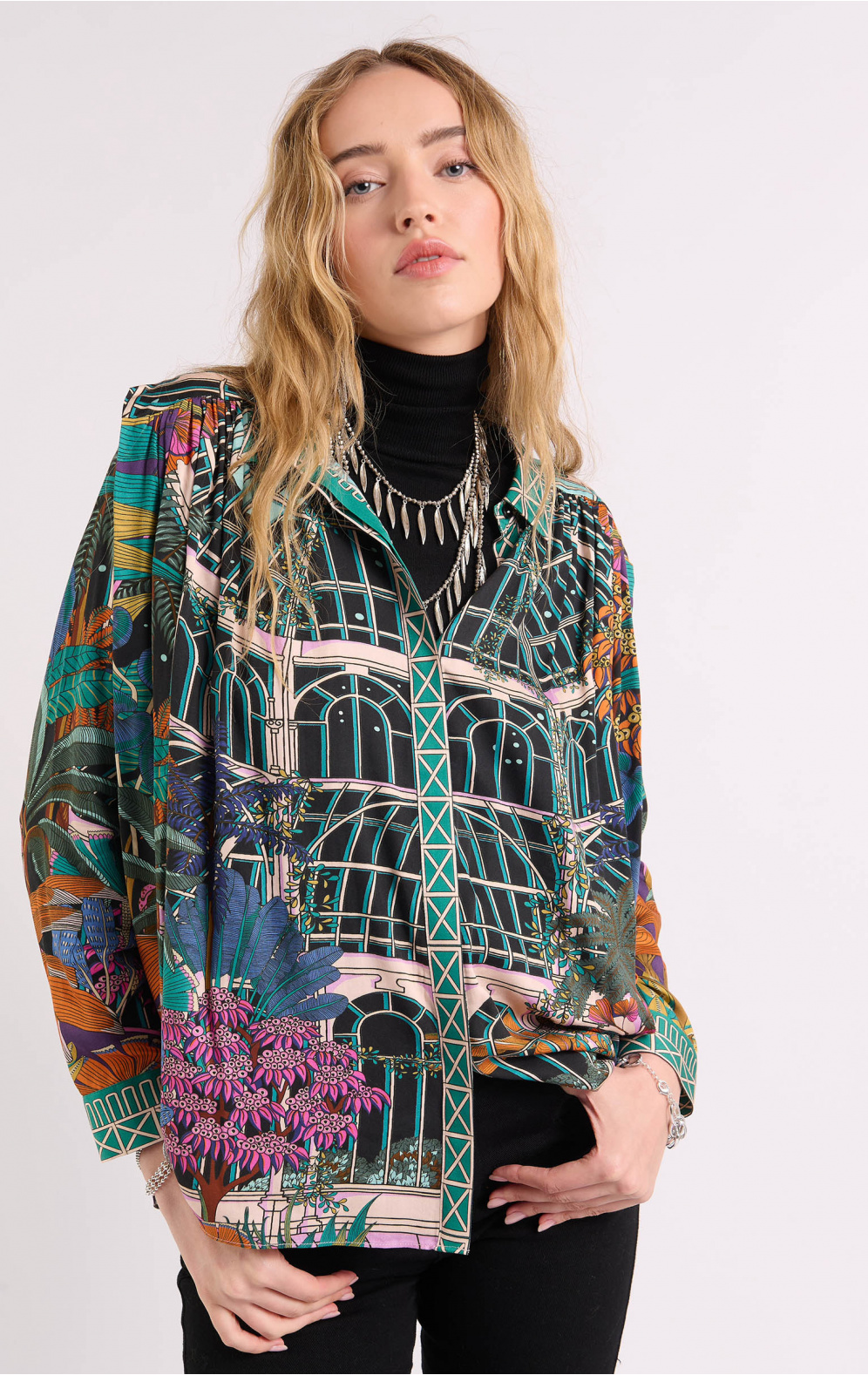 Chemise Meiline Jardin Noire