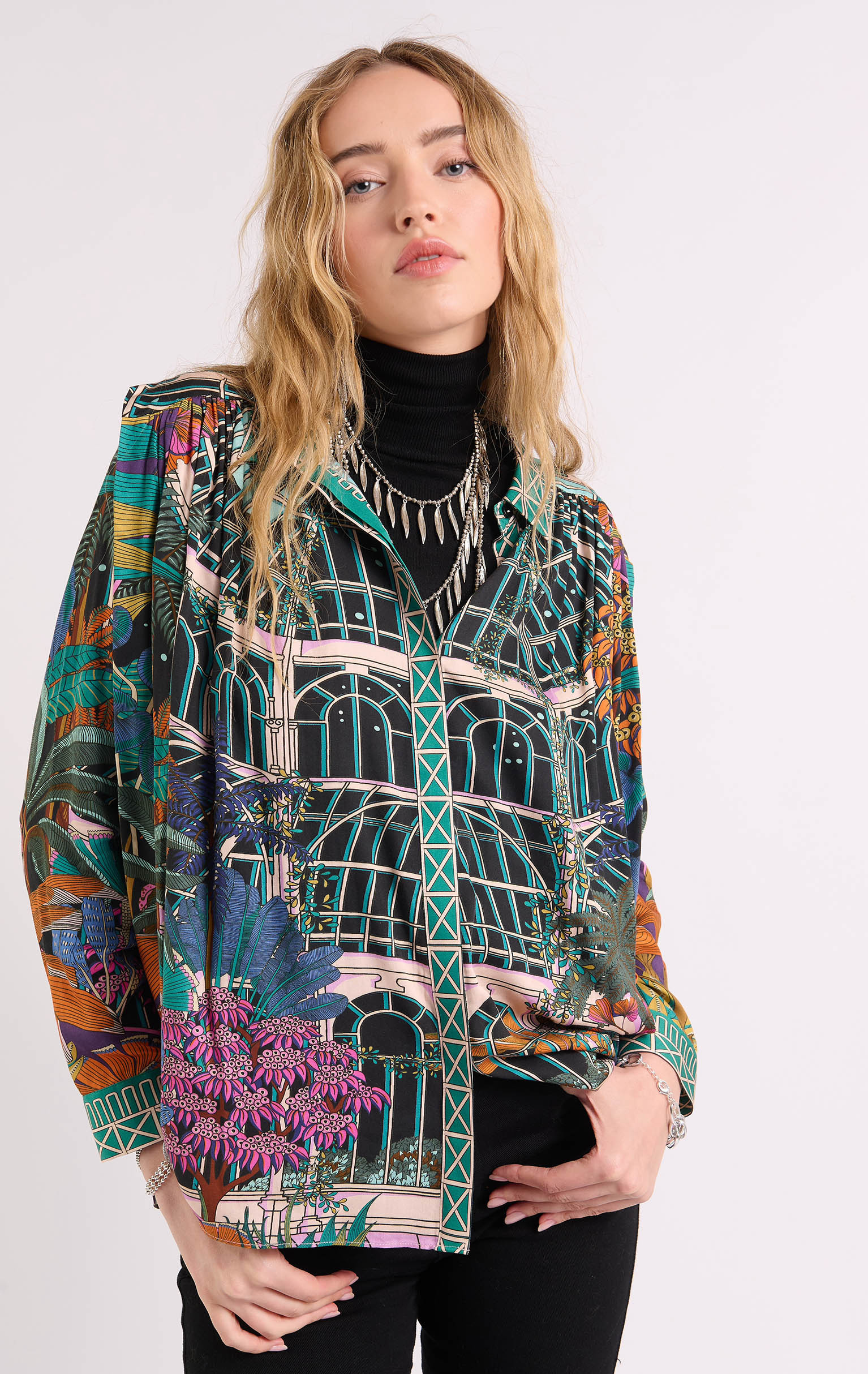 Chemise Meiline Jardin Noire