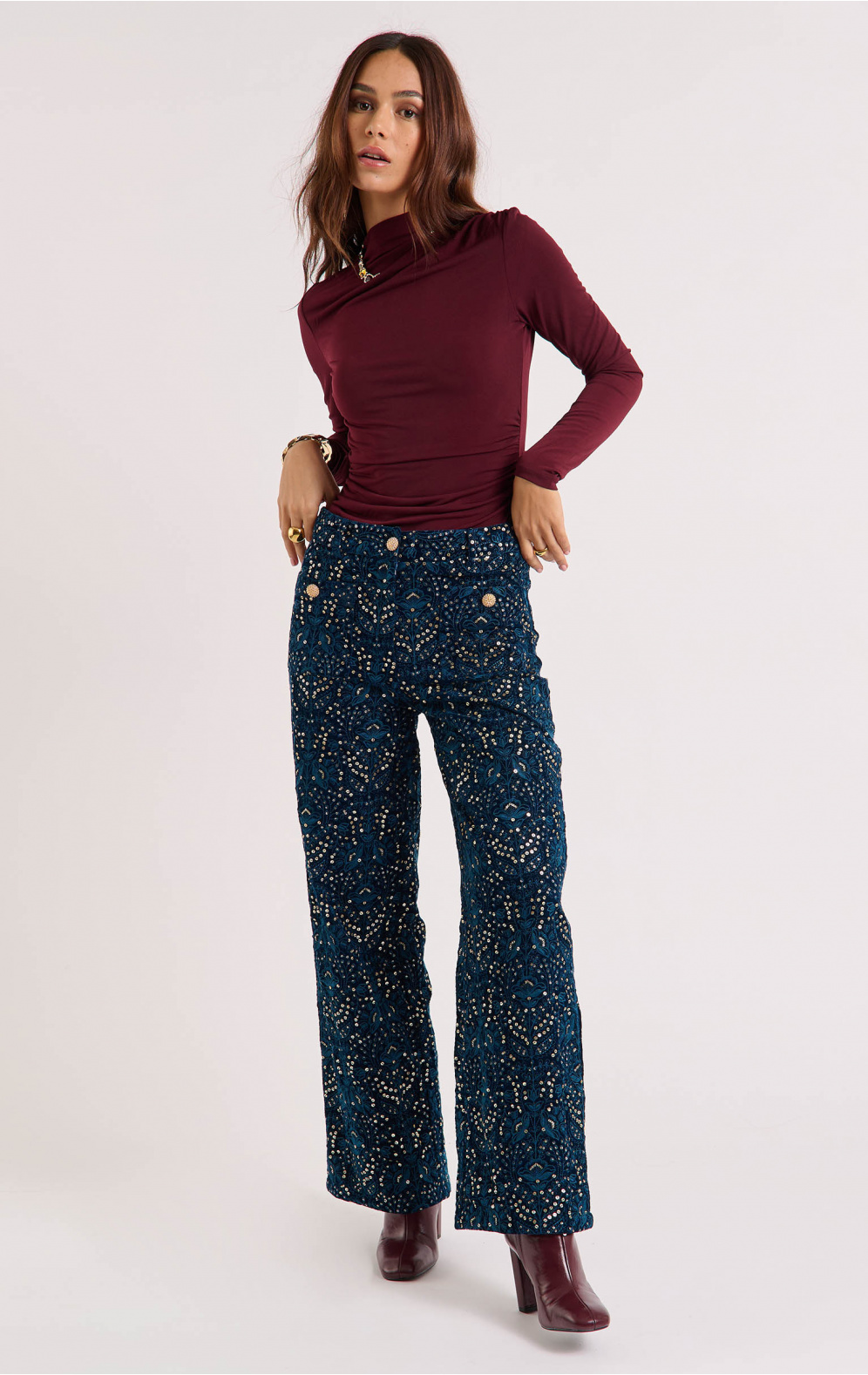 Pantalon Elwen Bleu